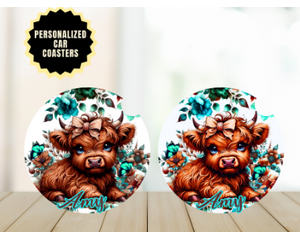  Rustic Farmhouse Cup Holder Mat – Floral Western Design. Designed by Tammi Oribello Designs, printed and shipped from Lapeer, Michigan